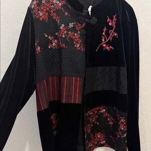 Vintage Dressbarn Floral Patchwork Jacket